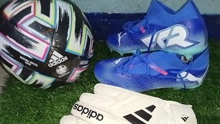 UNBOXING SOCCER GEAR ⚽🥅 SATISFYING SOCCER SHOES 🧤👟GOALKEEPER PLAYER L [upl. by Partan]