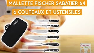 Présentation de la mallette Fischer Sabatier 64 6 couteaux et ustensiles [upl. by Drolyag524]