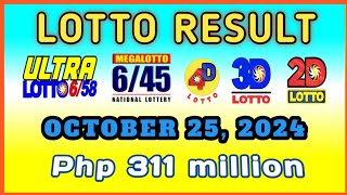 Lotro Results 900PM October 25 2024 Friday Php 311 million [upl. by Mountfort971]