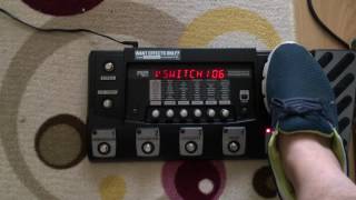 DigiTech RP500 pedal to activate the wah pedal calibration and sensitivity adjustment [upl. by Monjan597]