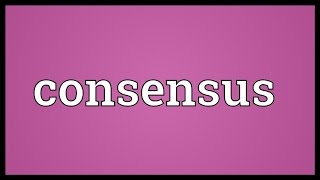 Consensus Meaning [upl. by Odoric720]