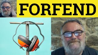 🔵 Forfend Meaning  Forfend Defined  Forfend Examples  Formal Vocabulary  Forfend [upl. by Niret]