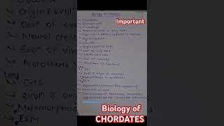 Important biology of CHORDATES for msc Zoology [upl. by Emyam]