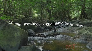 10 Minutes Psychedelic Shamanic Drumming 💫🕉🧘‍♂️ Ready to be transported  🌟🚀🌌 shamanicdrumming [upl. by Hachmin]