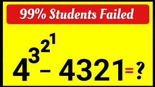 Amazing Math Problem  99 Students Failed This  No Calculator Allowed 📵 maths [upl. by Osanna658]