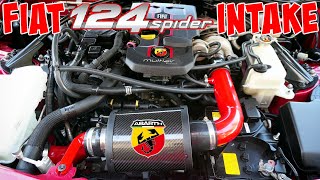 Fiat 124 Spider Abarth MAXFlow Cold Air Intake Before amp After [upl. by Urbas]