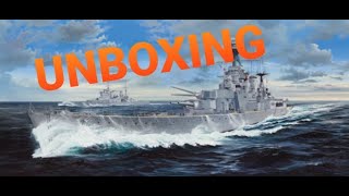 Trumpeter 1200 HMS Hood 03710 Unboxing [upl. by Nylaret]