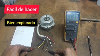 Como identificar e instalar un motor de ventilador marca bionaire de 6 cables 110 voltios [upl. by Rasaec]