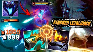 KINDRED FULL LETALIDADE COM MUITO DANO NO LOBO build op  LEAGUE OF LEGENDS [upl. by Lazes704]