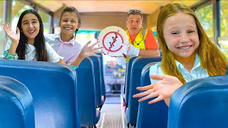 Nastya and the rules for children on the school bus [upl. by Sivle]