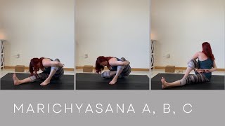 Marichyasana Yoga Pose Tutorial [upl. by Lesko890]