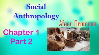 SOCIAL ANTHTROPOLOGY CHAPTER 1 PART 2FRESHMAN COURSEAFAN OROMO [upl. by Eilesor]