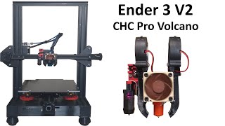 CHC Pro Volcano with Dual 5015 Blower Fans Install on The Ender 3 V2 [upl. by Rise]