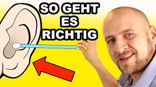 OHREN RICHTIG REINIGEN 🚨 DAS SAGT DER FACHMANN [upl. by Llertnek324]