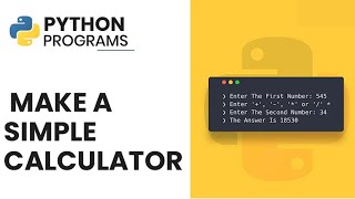 Master Python with this Simple Calculator Tutorial  Beginner Python Project [upl. by Wilmer]