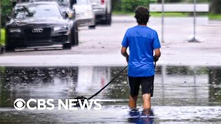 Tropical Storm Debby floods Georgia South Carolina with record rain [upl. by Ecnaralc]