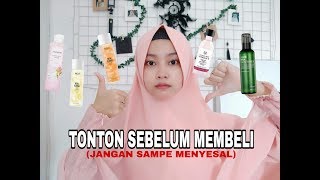 BATTLE TONER UNTUK KULIT SENSITIVE BERJERAWAT  REVIEW  THE BODY SHOP  NACIFIC  BENTON  MAMONDE [upl. by Anirahc]