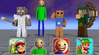 GRANNY BALDI KICK THE BUDDY ARCHER  MINECRAFT ANIMATION [upl. by Berry]