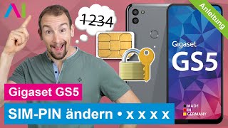 Gigaset GS5  SIMPIN ändern • 📱 • 🧑🏽‍💻 • 🔐 • Anleitung  Tutorial [upl. by Somar282]