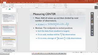 Chap2 Describe data using numeric values [upl. by Frye]