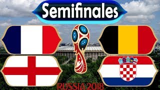 Semifinales del Mundial Rusia 2018 Los Partidos y Las Fechas y Horarios y Estadios [upl. by Occir443]