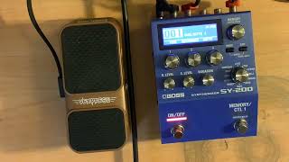 Pt4 Boss SY200 Synthesizer Pedal  BELL sounds [upl. by Nealah]