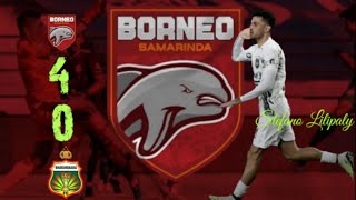 part 2 Borneo fc manyala 🔥 stadion BATAKAN  BORNEO FC 4 VS 0 BHAYANGKARA FC [upl. by Annaej]