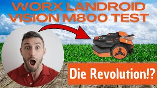 WORX Landroid Vision M800 Test amp Erfahrungen  WR208E Mähroboter [upl. by Airbmat]