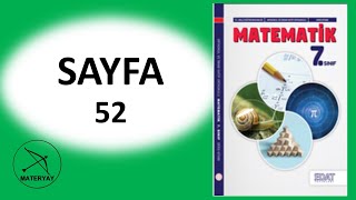 7sınıf MATEMATİK KİTABI EDAT YAYINLARI sayfa 52 [upl. by Nazarius]