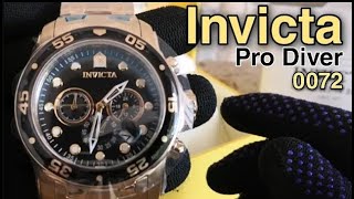 Reloj Invicta Pro Driver Modelo 0072 Dorado 18k Manilla Acero Inoxidable [upl. by Nesyt]