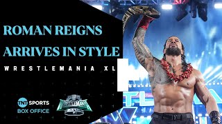 🩸 The Tribal Chief Roman Reigns honours The Bloodline in WrestleMania XL entrance [upl. by Rotman]