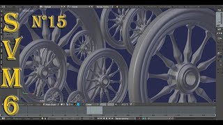 Modéliser Objets Médiévaux Tutoriel français SVM6 N°15 Roue de Charrette Réaliste [upl. by Derna]