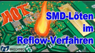 Platinenbestückung SMD und ReflowLöten [upl. by Amitaf]