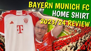 New BAYERN MUNICH 2324 Adidas Home Kit Review [upl. by Ennayk]