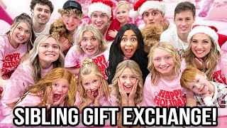 SiBLiNG GIFT EXCHANGE w 16 KiDS 2022 🎁 [upl. by Assena]