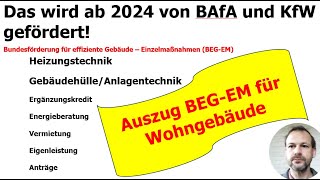 Das wird ab 2024 von BAfA und Kfw gefördert So sicherst du dir jetzt deine staatliche Förderung [upl. by Aidualc422]