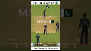 Top Yorker from Pakistan in Real Cricket 24 That Will Leave You Stunned 😱🤯  Shorts cricket [upl. by Buckie]