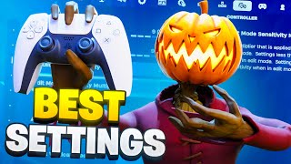 NEW BEST Controller SETTINGS  Sensitivity in Chapter 5 Fortnite Tutorial [upl. by Arlie]