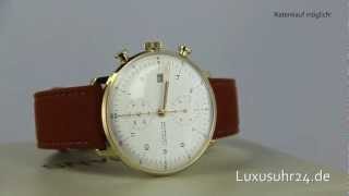 Junghans Max Bill Chronoscope 027780000 Luxusuhr24 Ratenkauf ab 20 EuroMonat [upl. by Nylra]