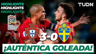 Highlights  Portugal 30 Suecia  UEFA Nations League 2020  TUDN [upl. by Miarzim143]