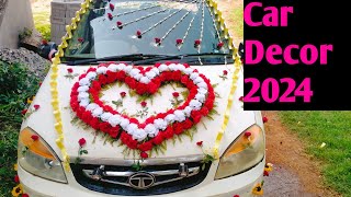 Car decoration for wedding  wedding car decoration  how to decorate marriage car [upl. by Garibold]