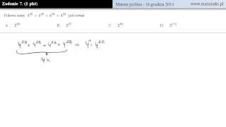 Zadanie 7  matura próbna  grudzień 2014 [upl. by Demp]