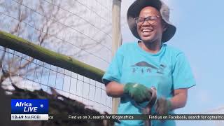 ZeroWaste program in South Africa creating compost from organic waste [upl. by Eimoan]