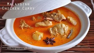 Malaysian Chicken Curry  Nyonya Chicken Curry with Coconut Milk [upl. by Ennayllek888]