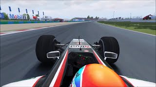 F1 MagnyCours 2003  Justin Wilson OnBoard  Assetto Corsa [upl. by Edmon862]