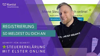 Registrierung bei ELSTER online 2022  mein Elster Tutorial  Deine Anmeldung in nur 5 Schritten [upl. by Mitzie739]