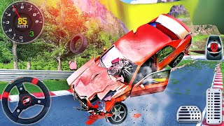 Car Crash Beam Racing Simulator  Real Extreme Derby Car Driving 3D  Android GamePlay 2 [upl. by Divod390]