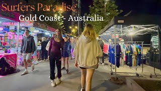 🇦🇺 Surfers Paradise Gold Coast  Australia ASMR Walking Tour In 4k Hd60fps 🇦🇺 [upl. by Llevert]