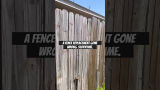 How to Build a Wooden Fence Straight…and Bootleg story storytime shorts shortvideo shortsvideo [upl. by Leiso]