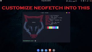 Add custom ASCII logo to neofetch  easy af  no extra software  custom neofetch  customization [upl. by Jenette]